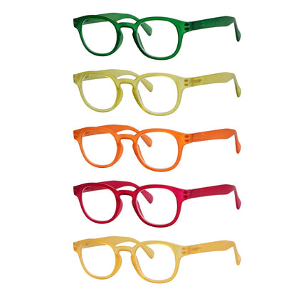 Oval Stain Rainbow Color Reading Glasses R124eyekeeper.com