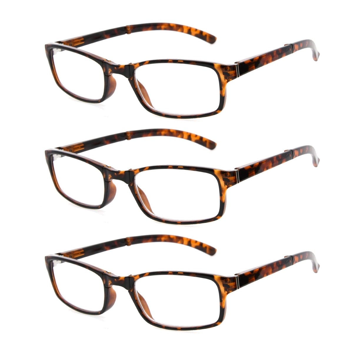 Stylish Foldable Reading Glasses Tortoise R123