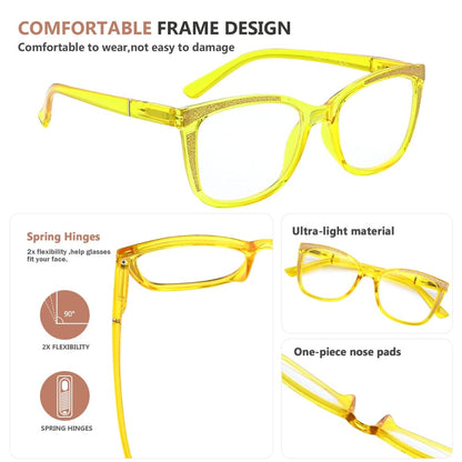 4 Pack Attractive Cat-eye Reading Glasses for Women R2030eyekeeper.com
