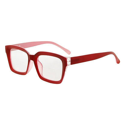 Oversized Square Bifocal Reading Glasses for Women BR9106